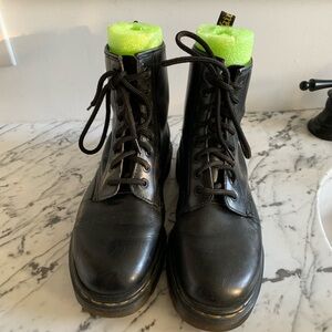 Dr. Martens Made In England Black Combat Boots